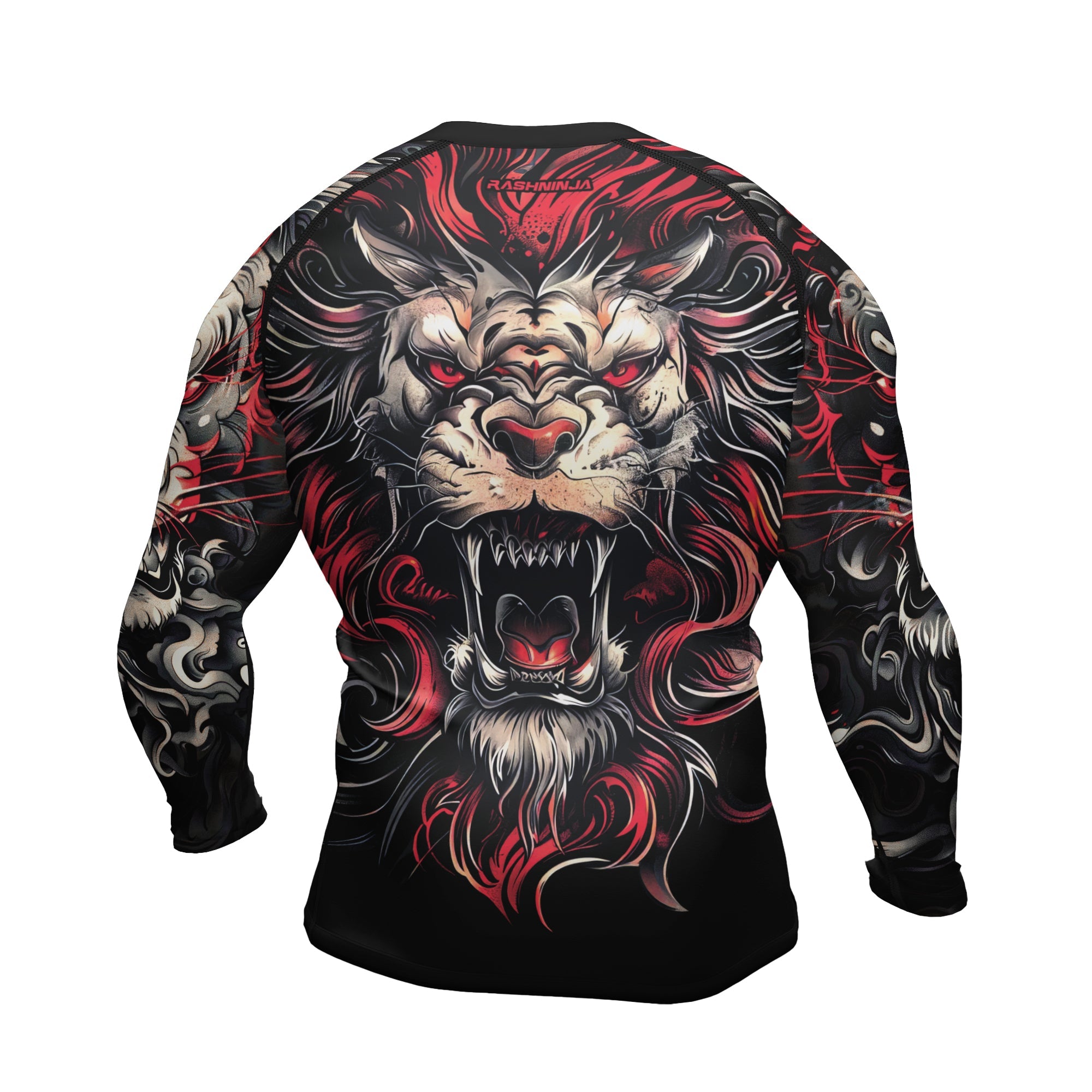 Rashninja Luminous Lion Men's Long Sleeve Rash Guard