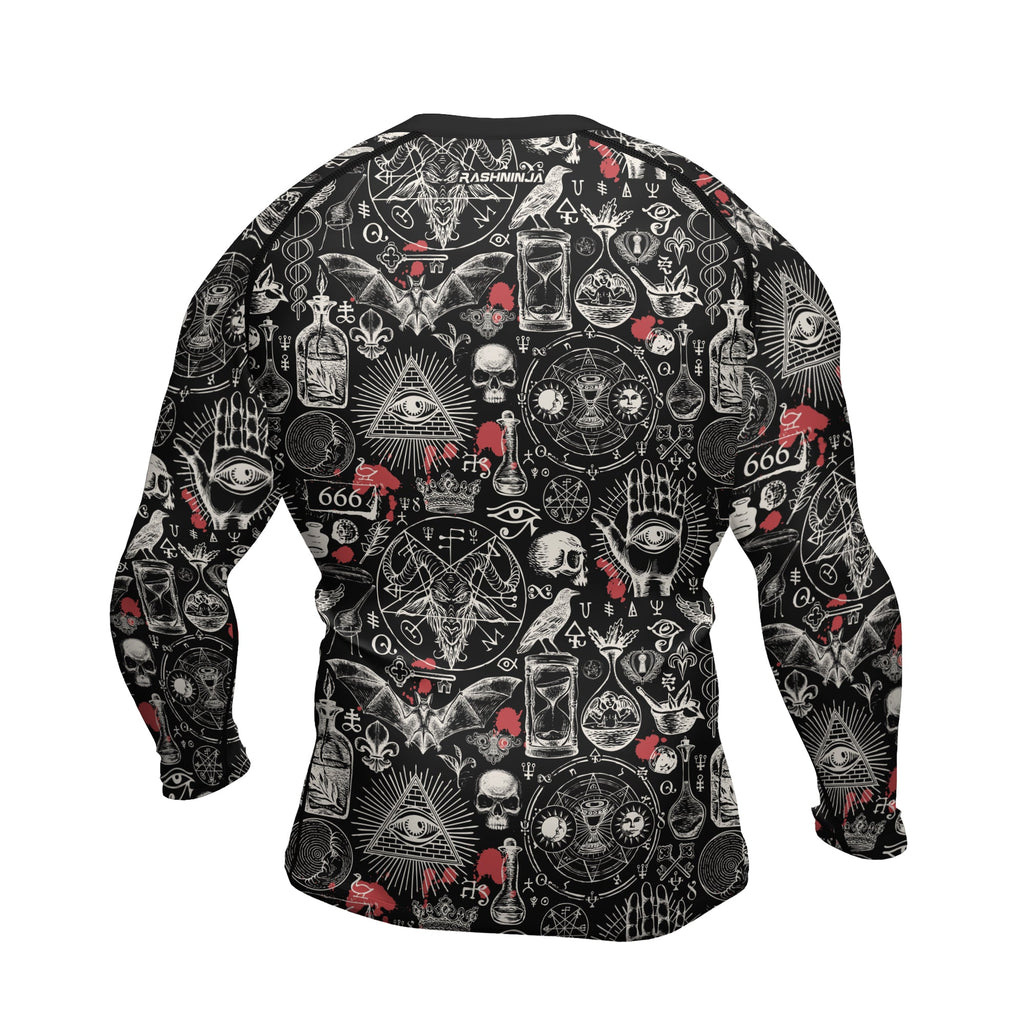 Rashninja Occult Ritual Men's Long Sleeve Rash Guard