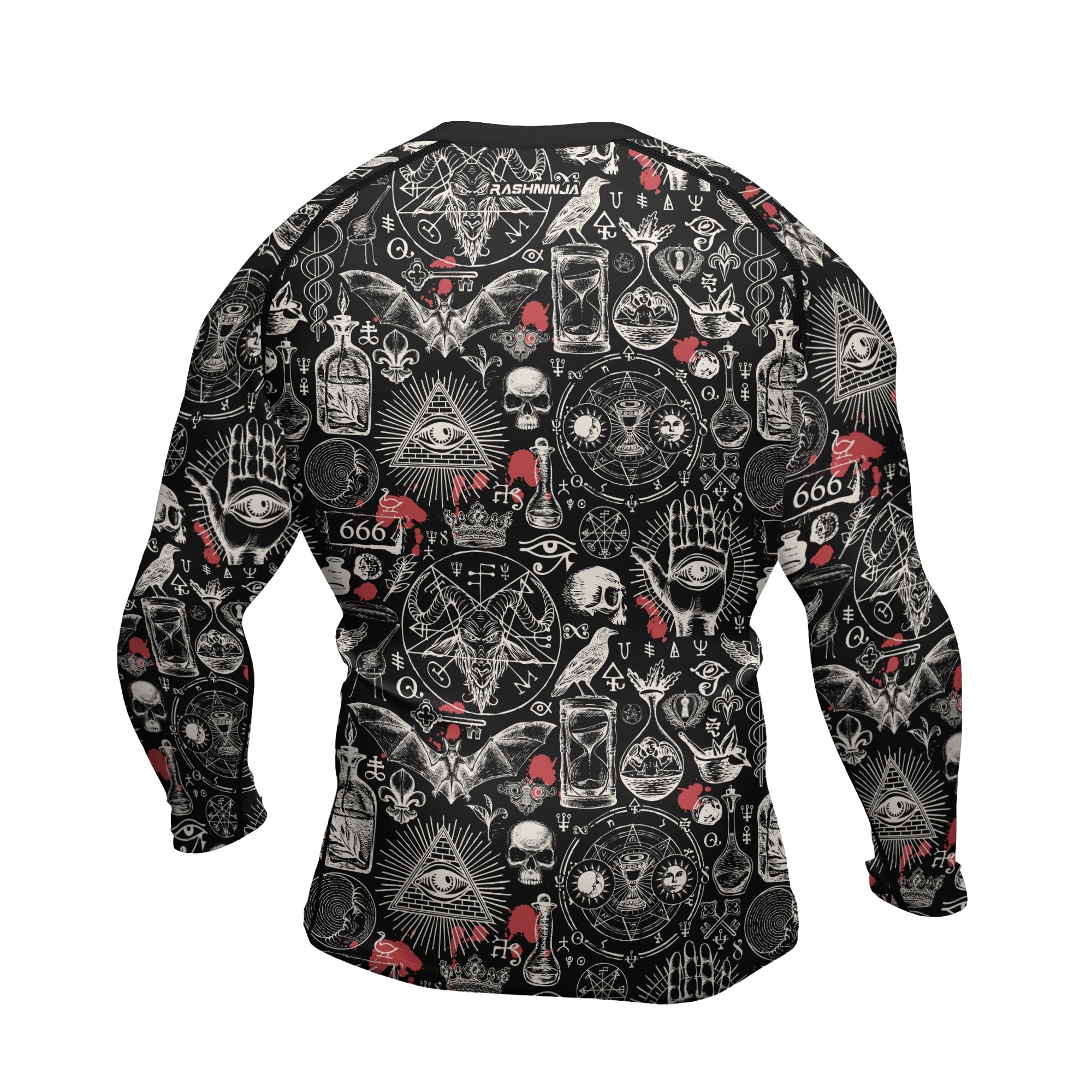 Rashninja Occult Ritual Men's Long Sleeve Rash Guard