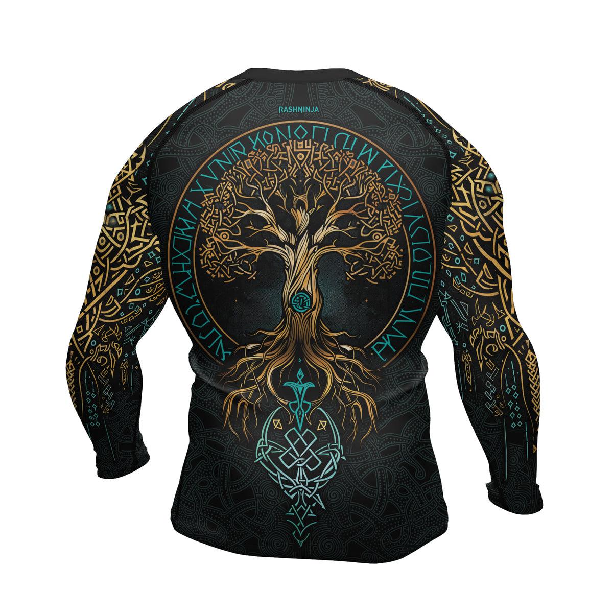 Rashninja Yggdrasil's Embrace Men's Long Sleeve Rash Guard
