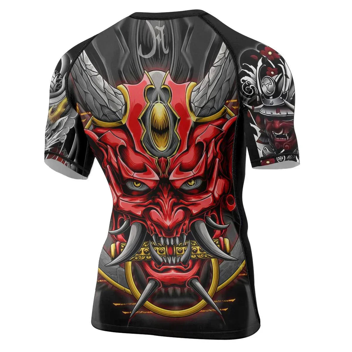 Samurai & Carps Men's Short Sleeve Rash Guard