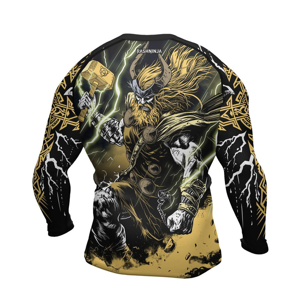 Rashninja Legendary God Of Thunder Men's Long Sleeve Rash Guard