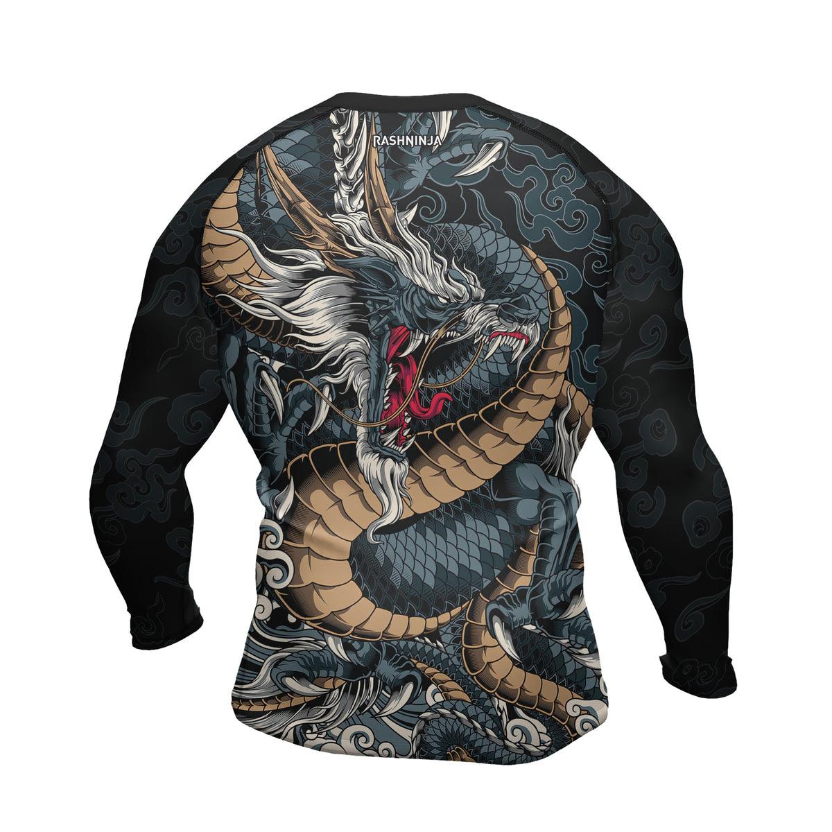 Rashninja Dragon Power Men's Long Sleeve Rash Guard