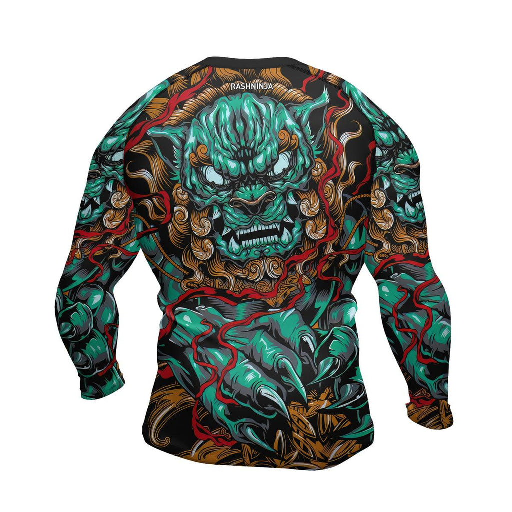 Rashninja Foo Dog Men's Long Sleeve Rash Guard