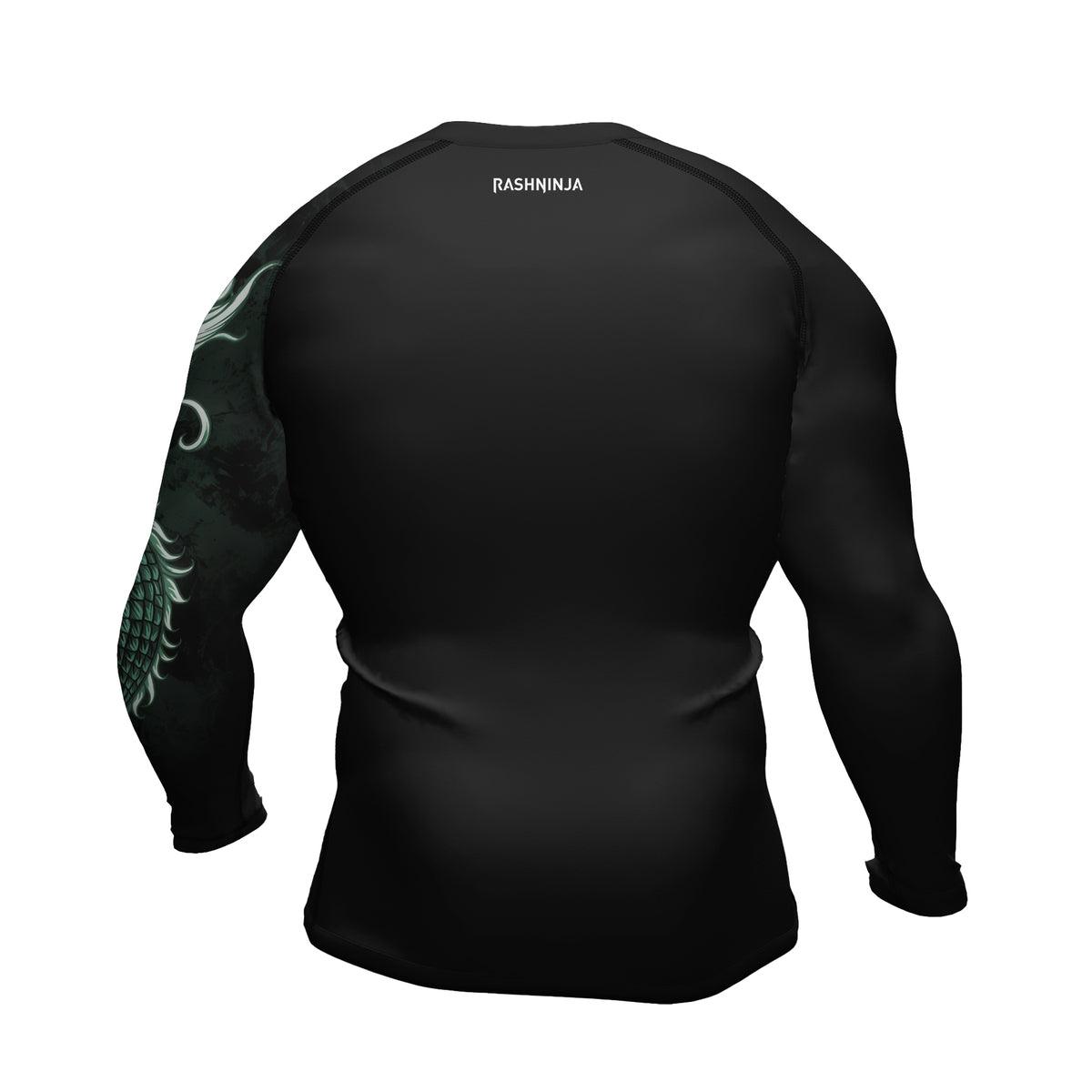 Rashninja Green Dragon Men's Long Sleeve Rash Guard