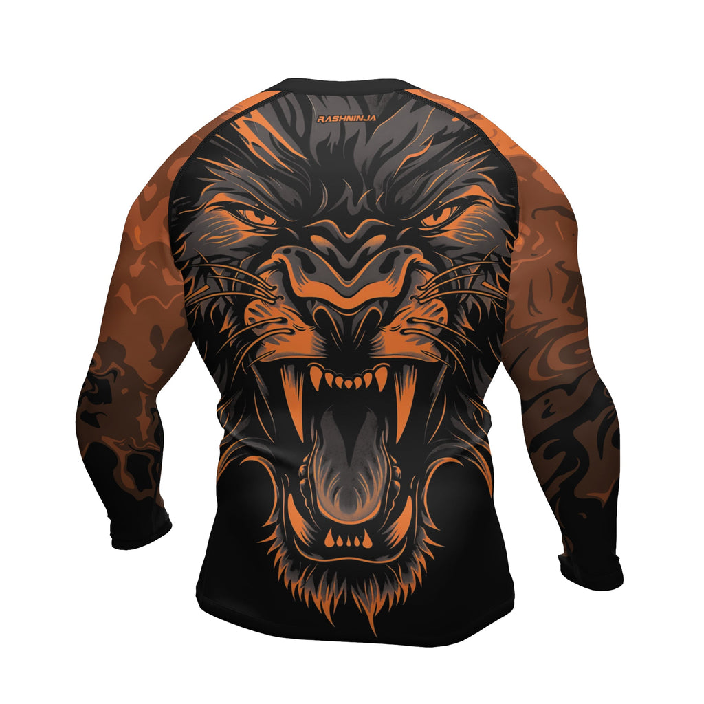 Rashninja Lion's Fury Men's Long Sleeve Rash Guard