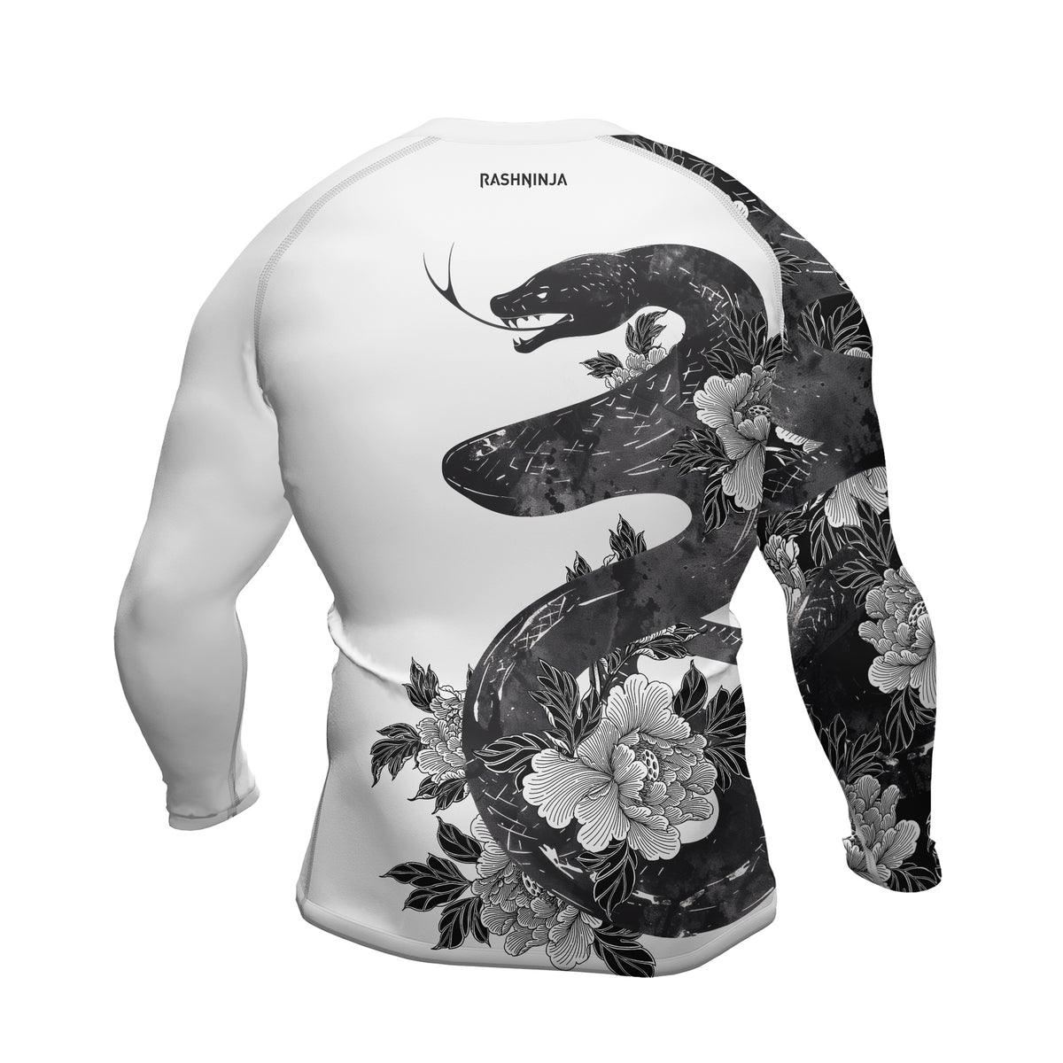 Rashninja Jiujitsu Snake Men's Long Sleeve Rash Guard