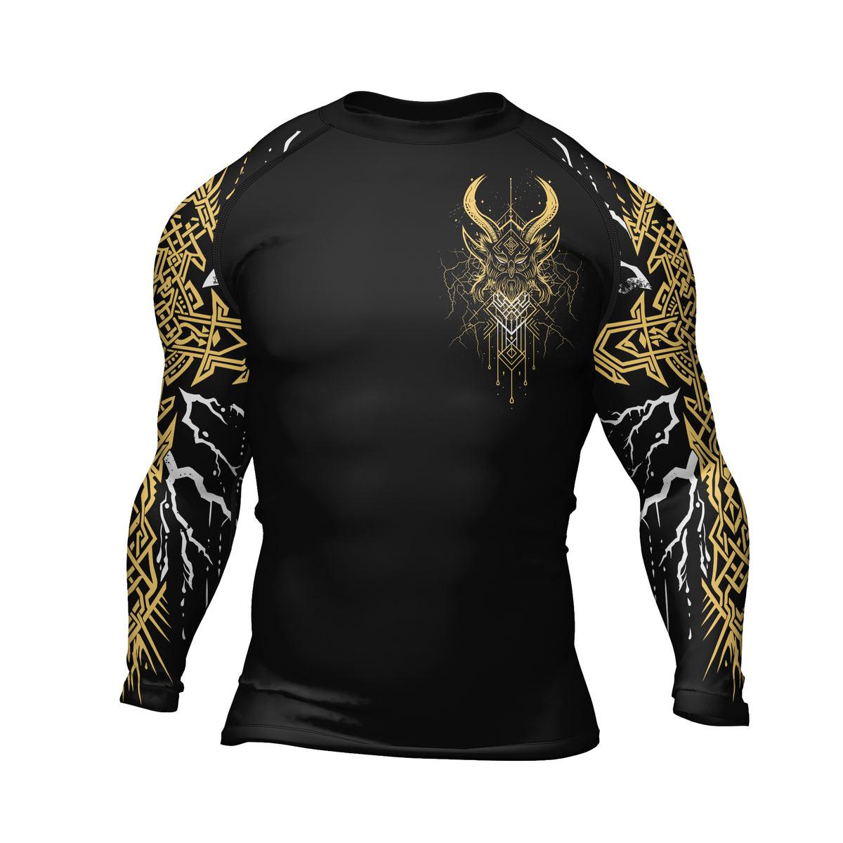 Rashninja Legendary God Of Thunder Men's Long Sleeve Rash Guard