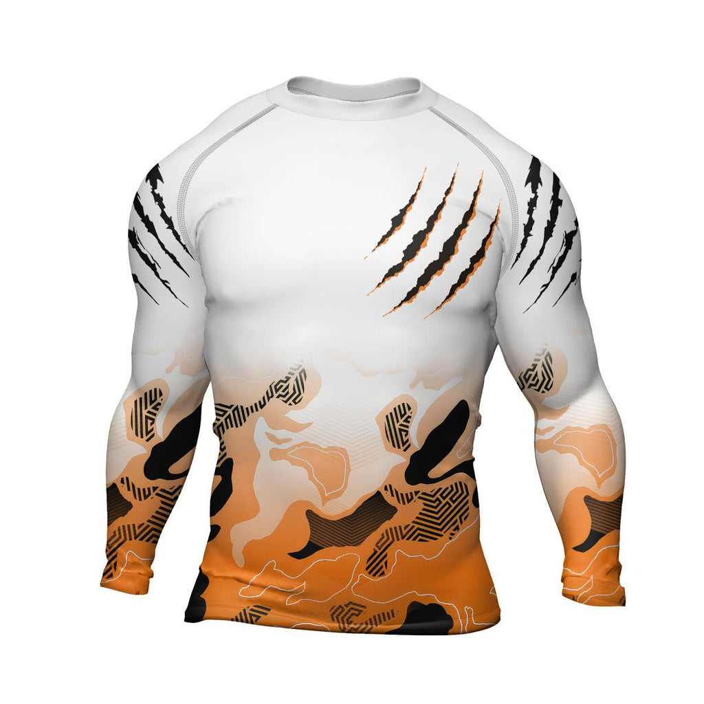 Rashninja Wild Tiger Men's Long Sleeve Rash Guard