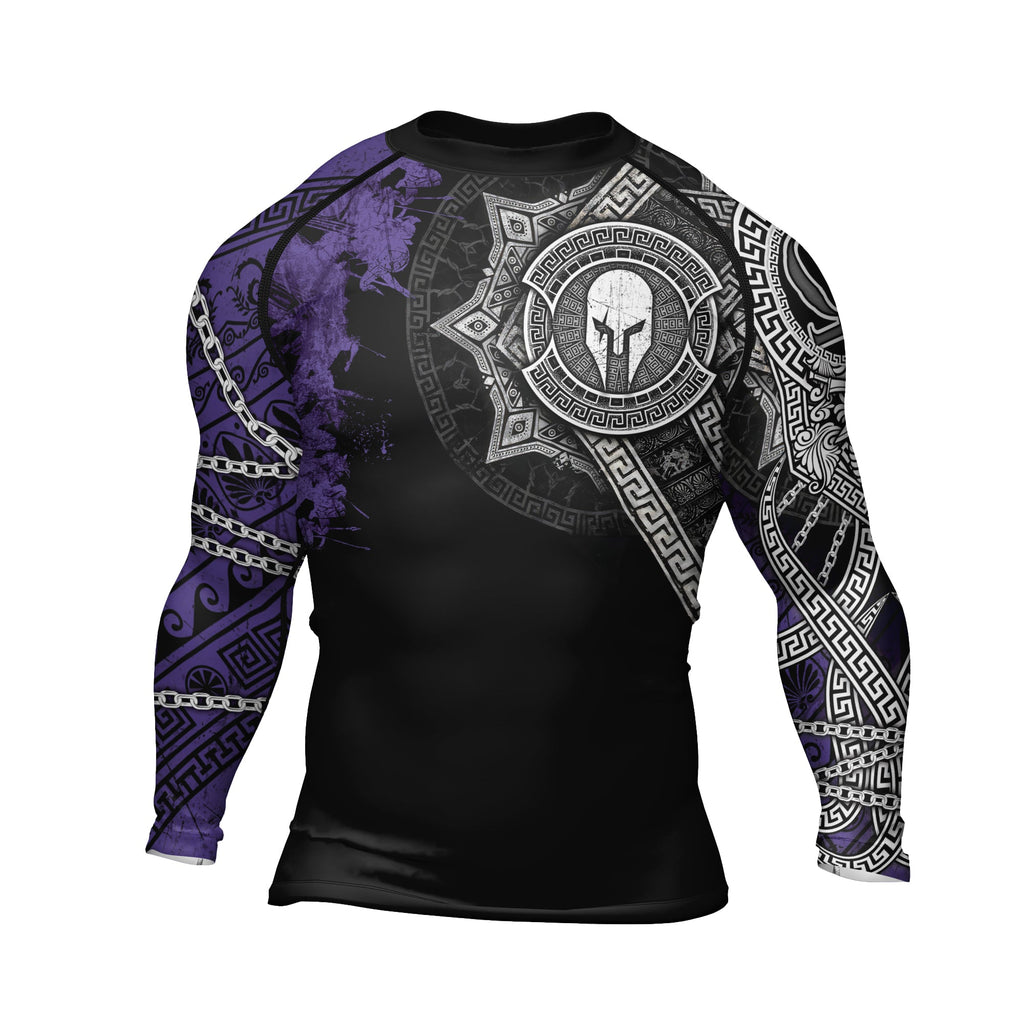 Rashninja Spartan Legacy Ranked Men's Long Sleeve Rash Guard