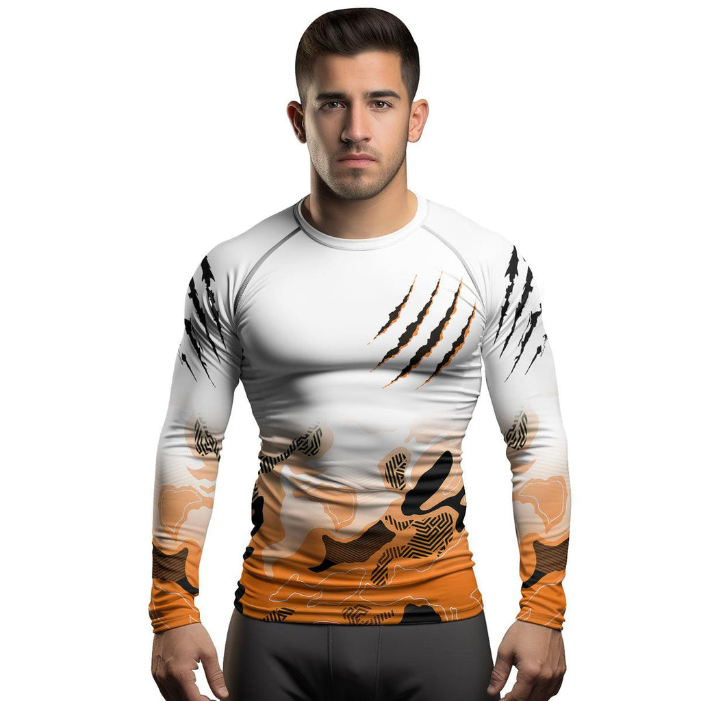 Rashninja Wild Tiger Men's Long Sleeve Rash Guard