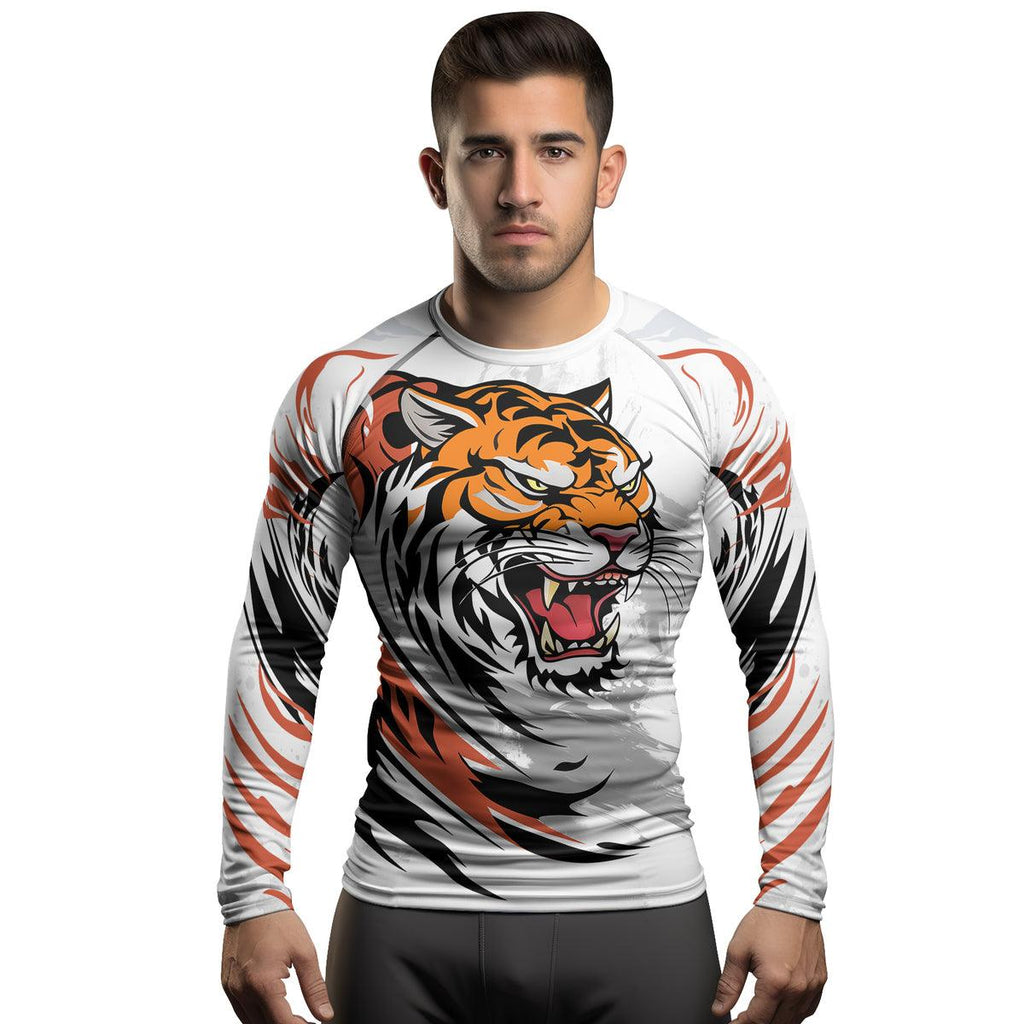 Rashninja Tiger's Power Men's Long Sleeve Rash Guard