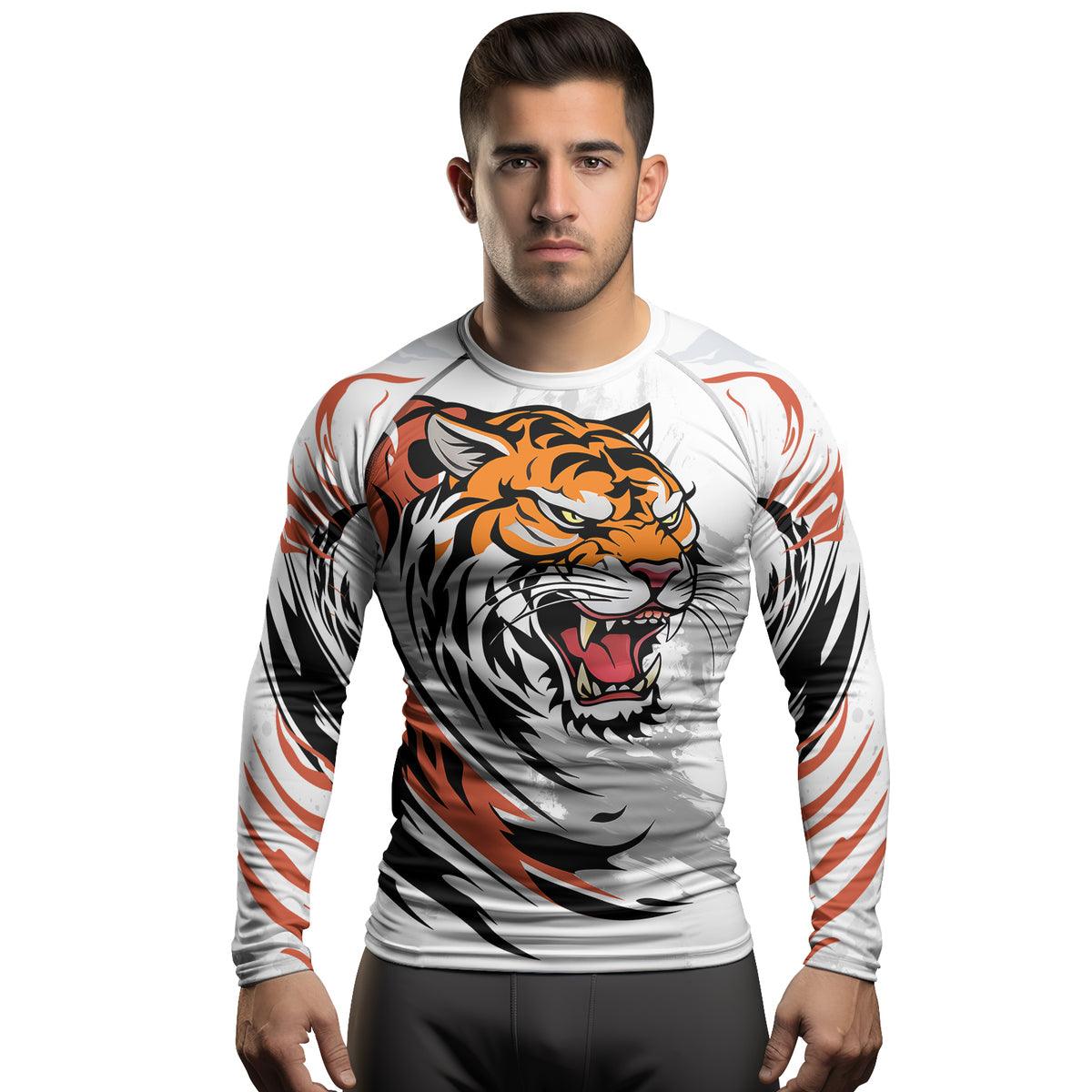 Rashninja Tiger's Power Men's Long Sleeve Rash Guard