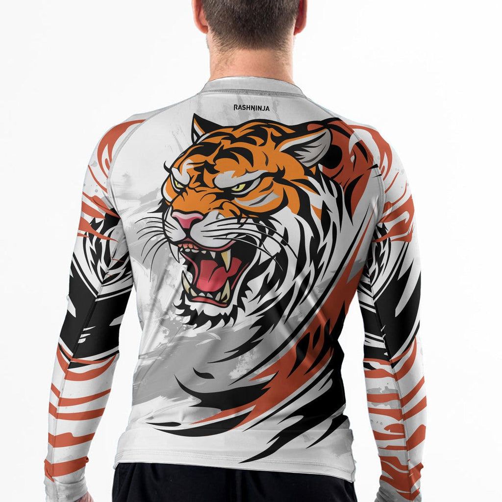 Rashninja Tiger's Power Men's Long Sleeve Rash Guard