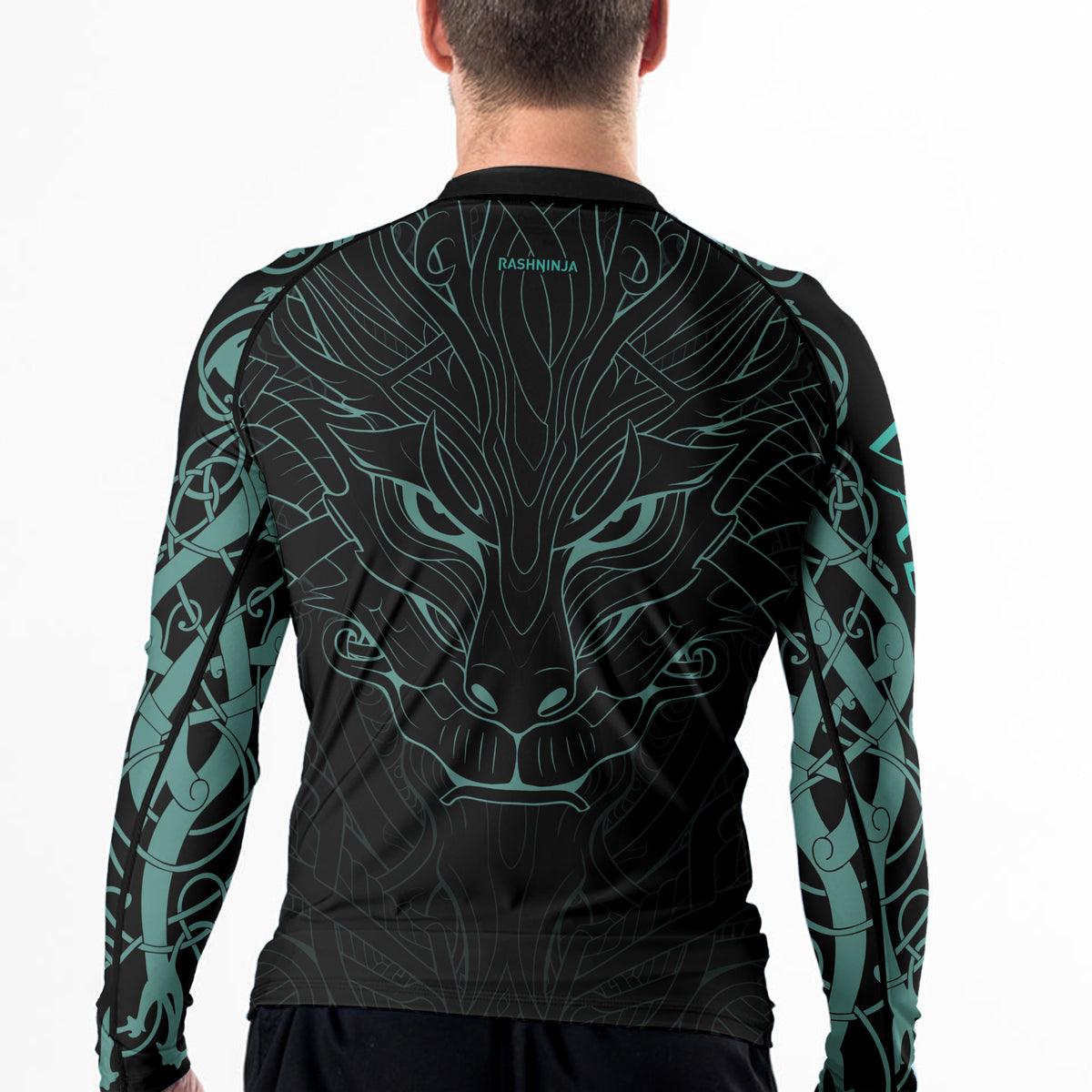 Rashninja Nordic Dragon Guardian Men's Long Sleeve Rash Guard