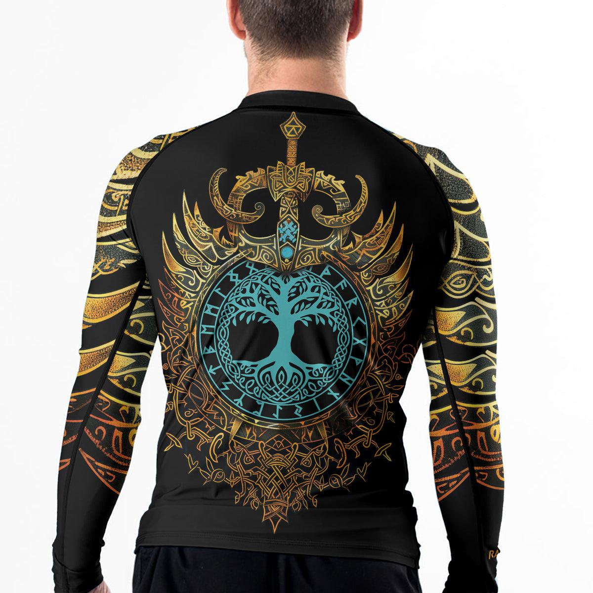 Rashninja Roots of Wisdom Men's Long Sleeve Rash Guard