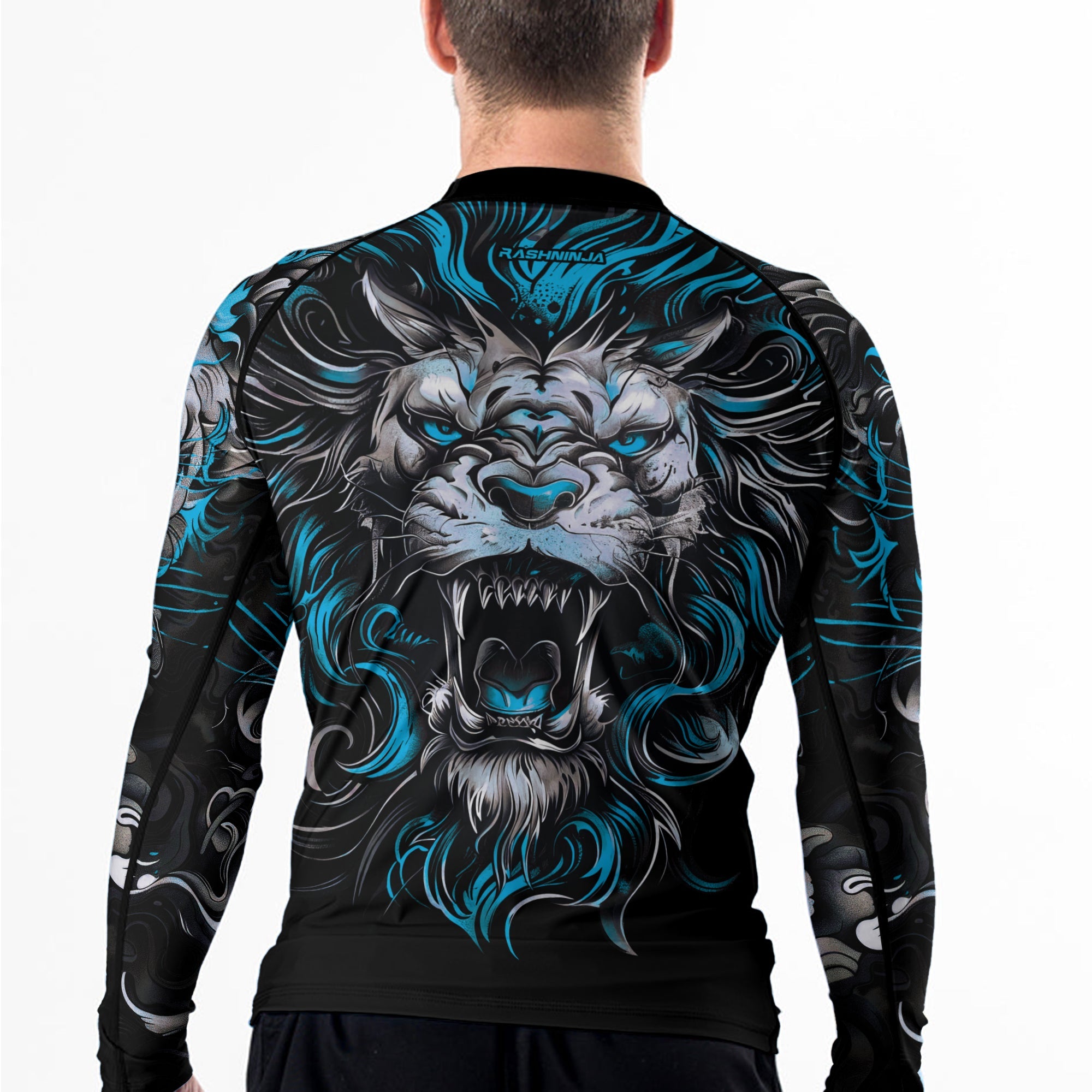 Rashninja Luminous Lion Men's Long Sleeve Rash Guard