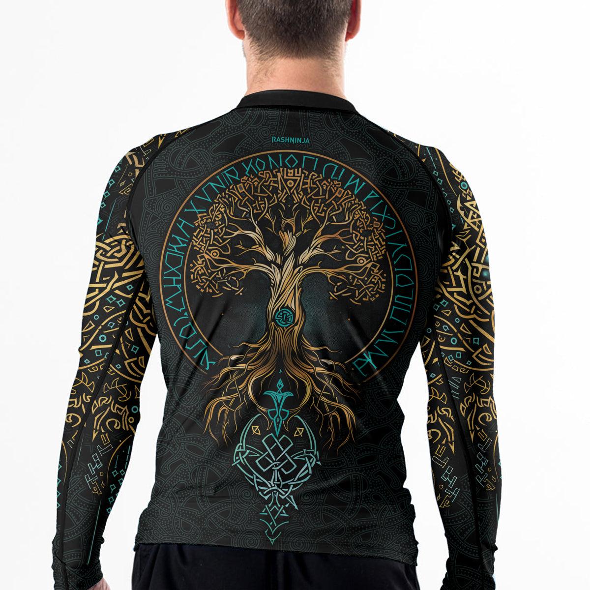 Rashninja Yggdrasil's Embrace Men's Long Sleeve Rash Guard