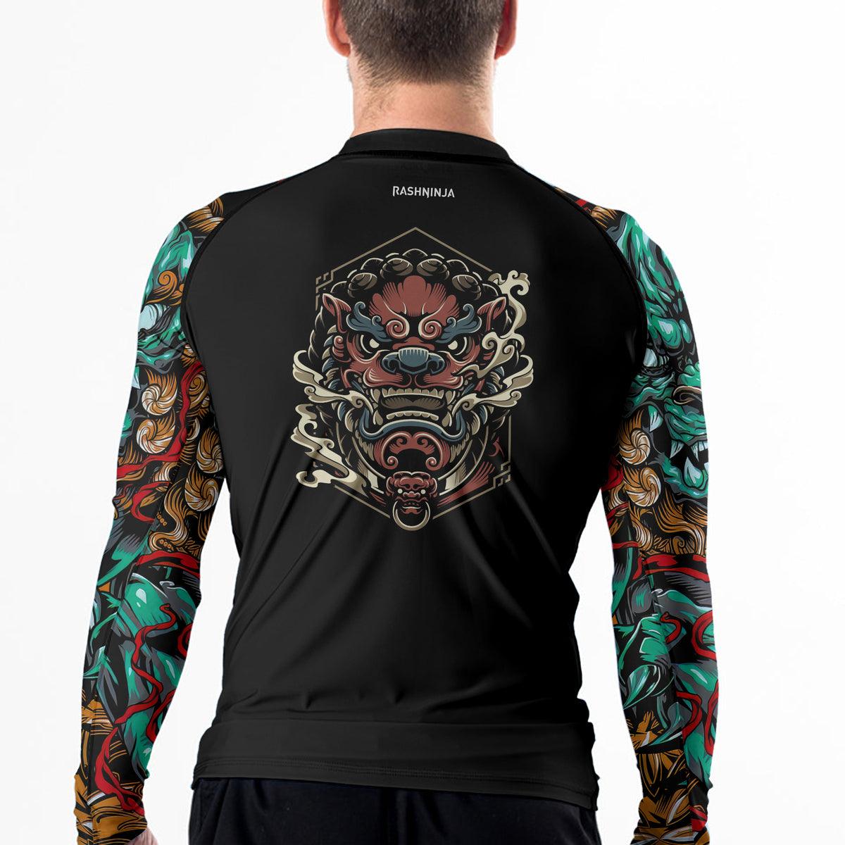 Rashninja Foo Dog Men's Long Sleeve Rash Guard