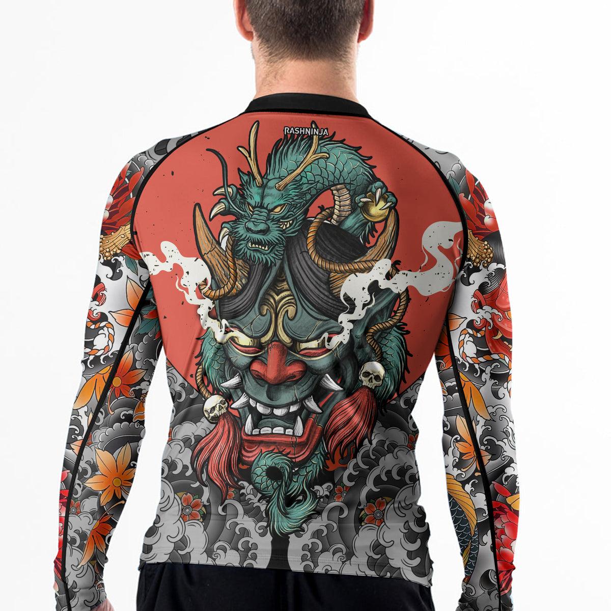 Rashninja Oni Demon Men's Long Sleeve Rash Guard