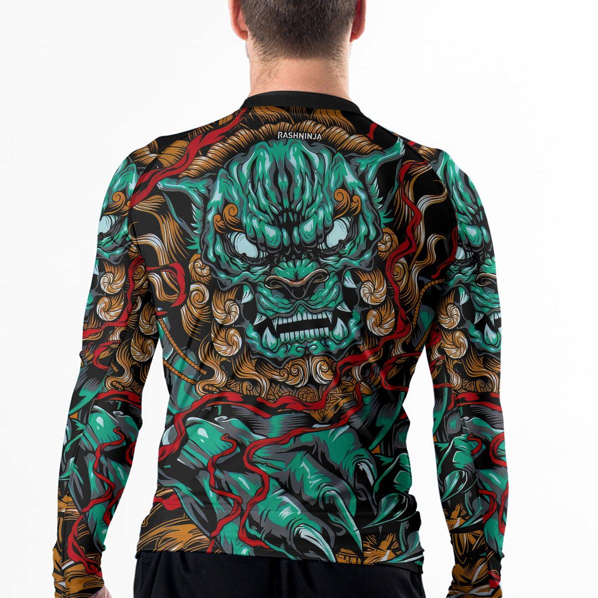 Rashninja Foo Dog Men's Long Sleeve Rash Guard