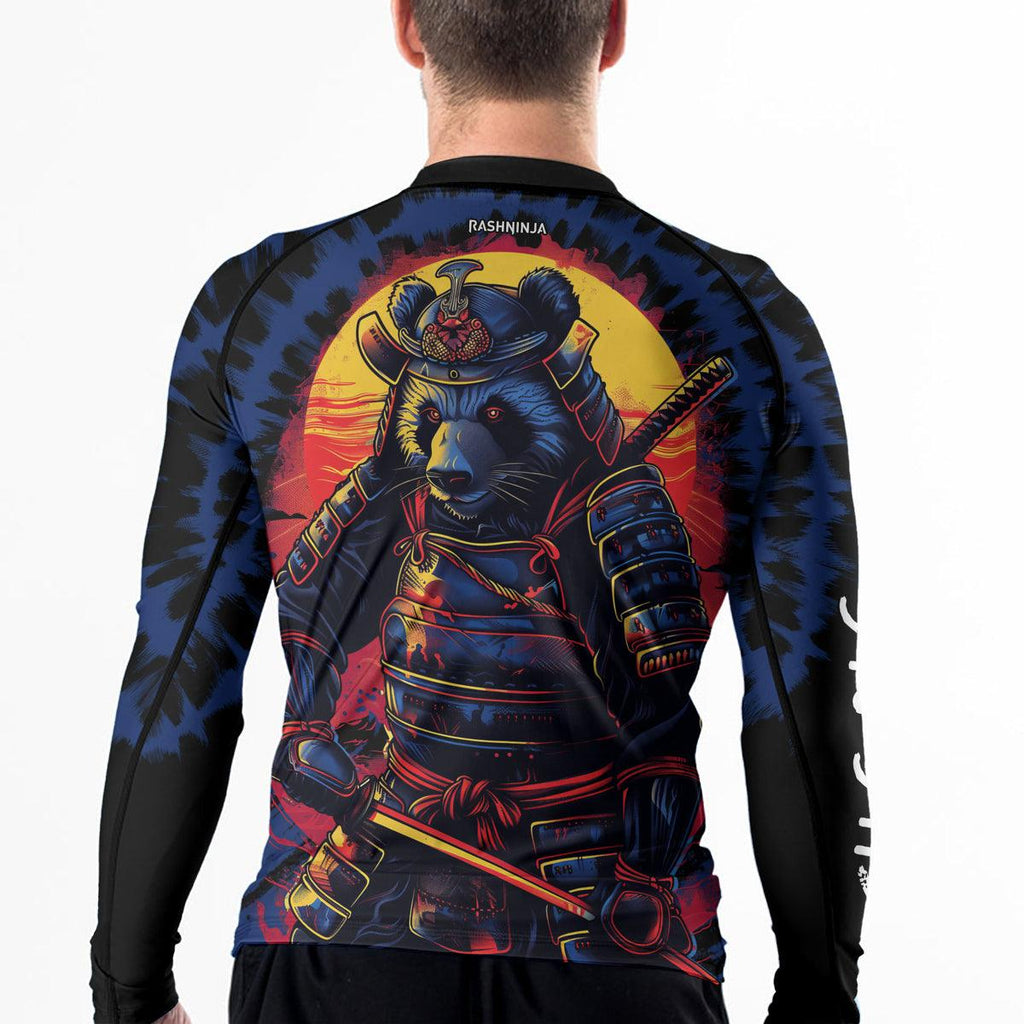 Rashninja Panda Samurai Essence Men's Long Sleeve Rash Guard
