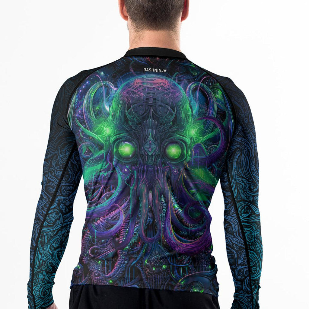 Rashninja Cthulhu Mythos Men's Long Sleeve Rash Guard