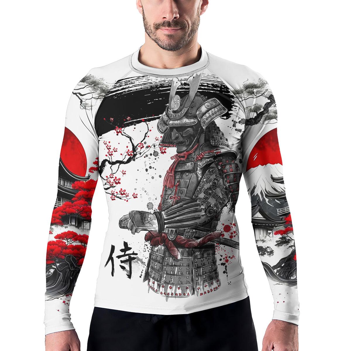 Rashninja Sakura Samurai Men's Long Sleeve Rash Guard