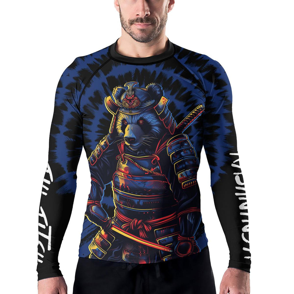Rashninja Panda Samurai Essence Men's Long Sleeve Rash Guard