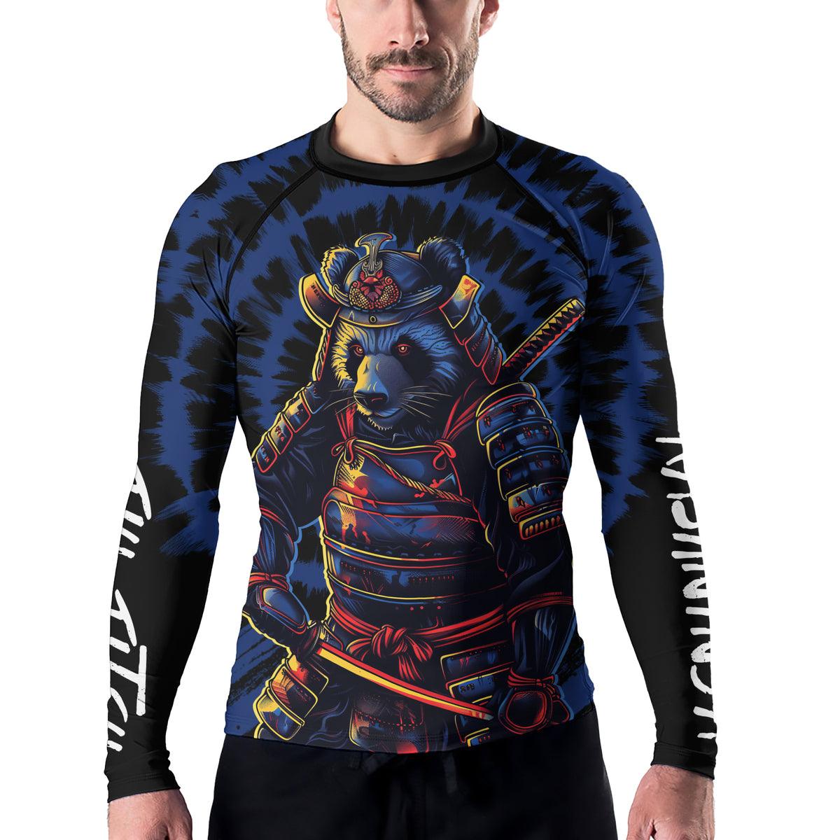 Rashninja Panda Samurai Essence Men's Long Sleeve Rash Guard