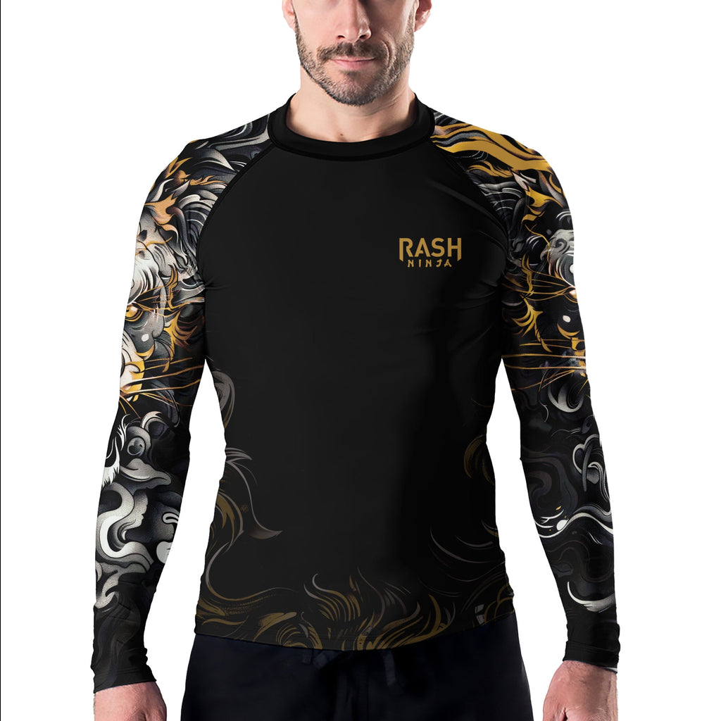 Rashninja Luminous Lion Men's Long Sleeve Rash Guard