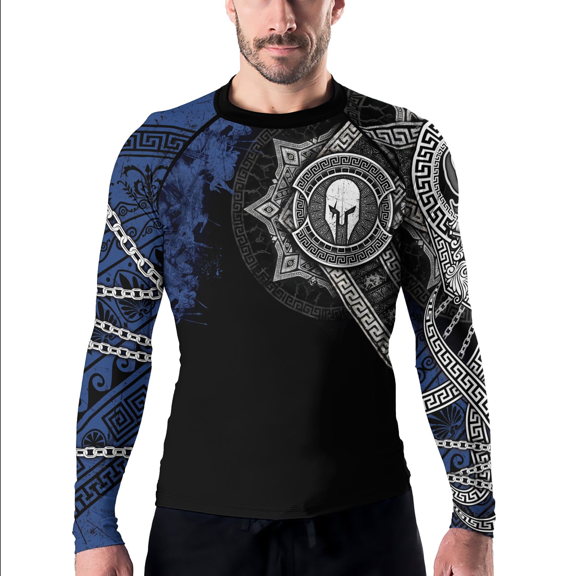 Rashninja Spartan Legacy Ranked Men's Long Sleeve Rash Guard