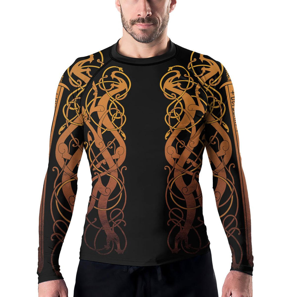 Rashninja Viking Valhalla Warrior Men's Long Sleeve Rash Guard
