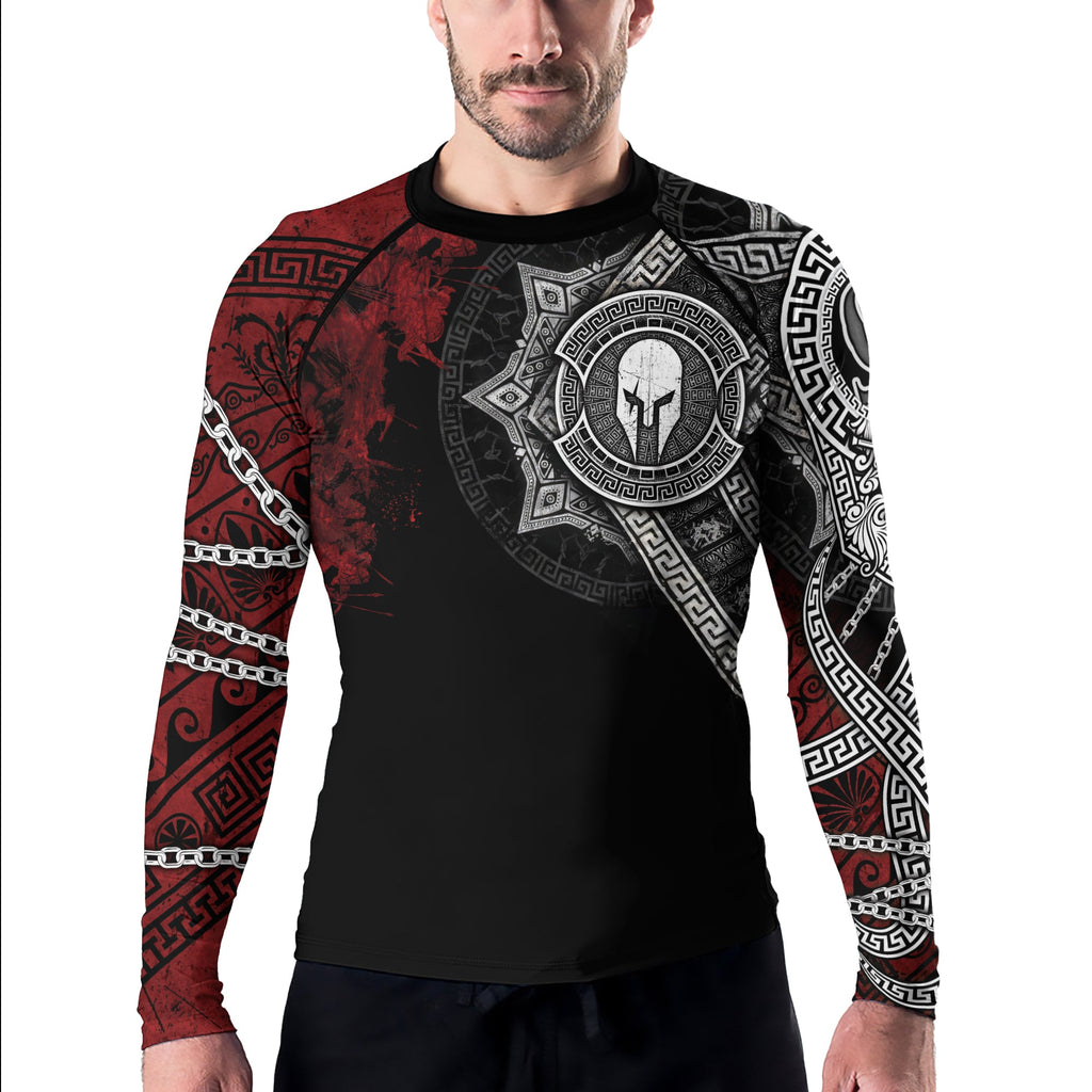 Rashninja Spartan Legacy Ranked Men's Long Sleeve Rash Guard