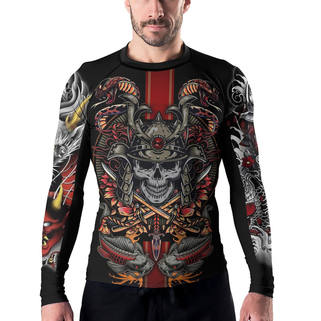 Rashninja Samurai Oni Men's Long Sleeve Rash Guard