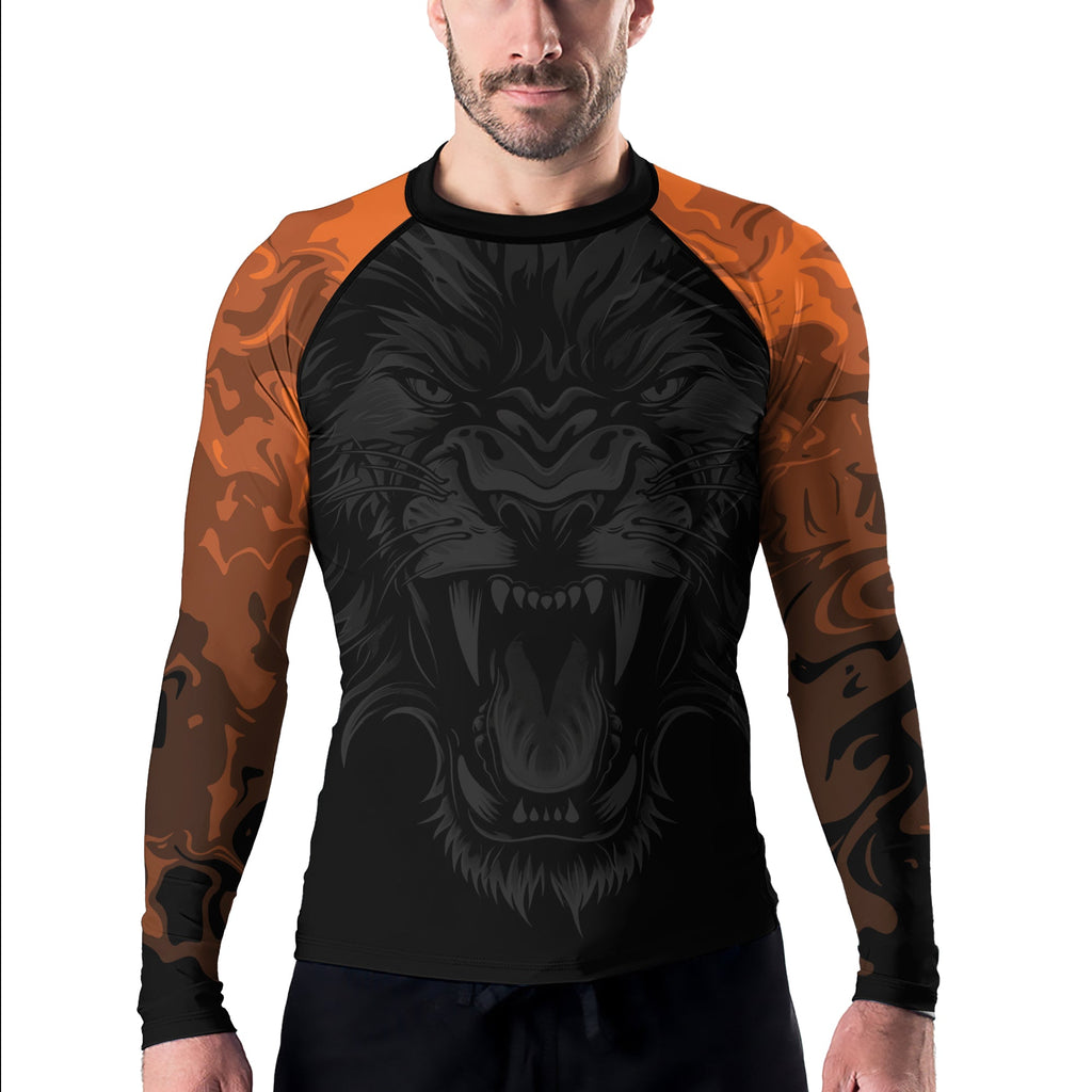 Rashninja Lion's Fury Men's Long Sleeve Rash Guard