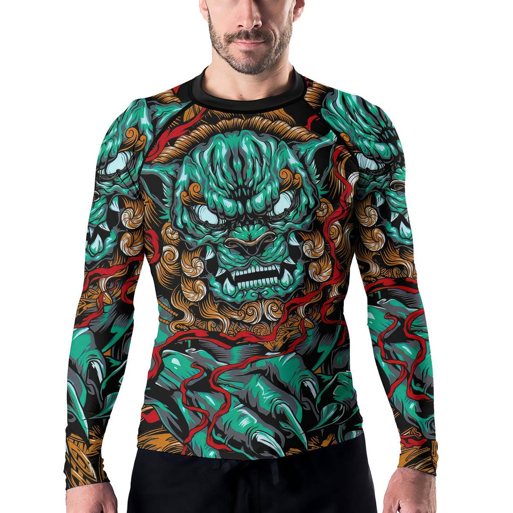 Rashninja Foo Dog Men's Long Sleeve Rash Guard