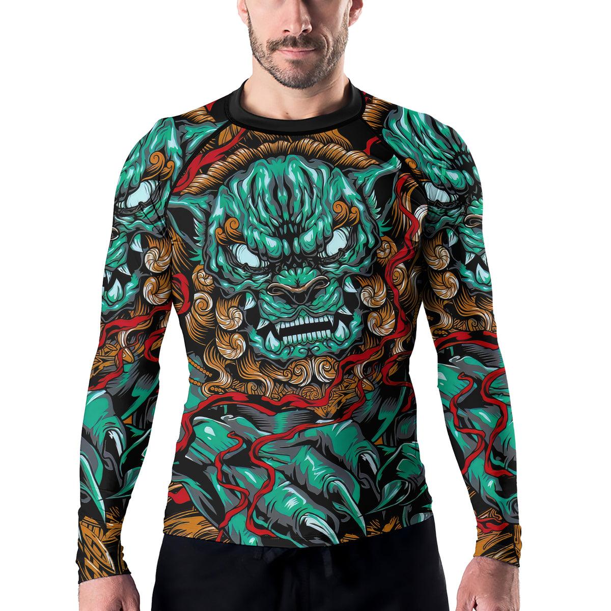 Rashninja Foo Dog Men's Long Sleeve Rash Guard
