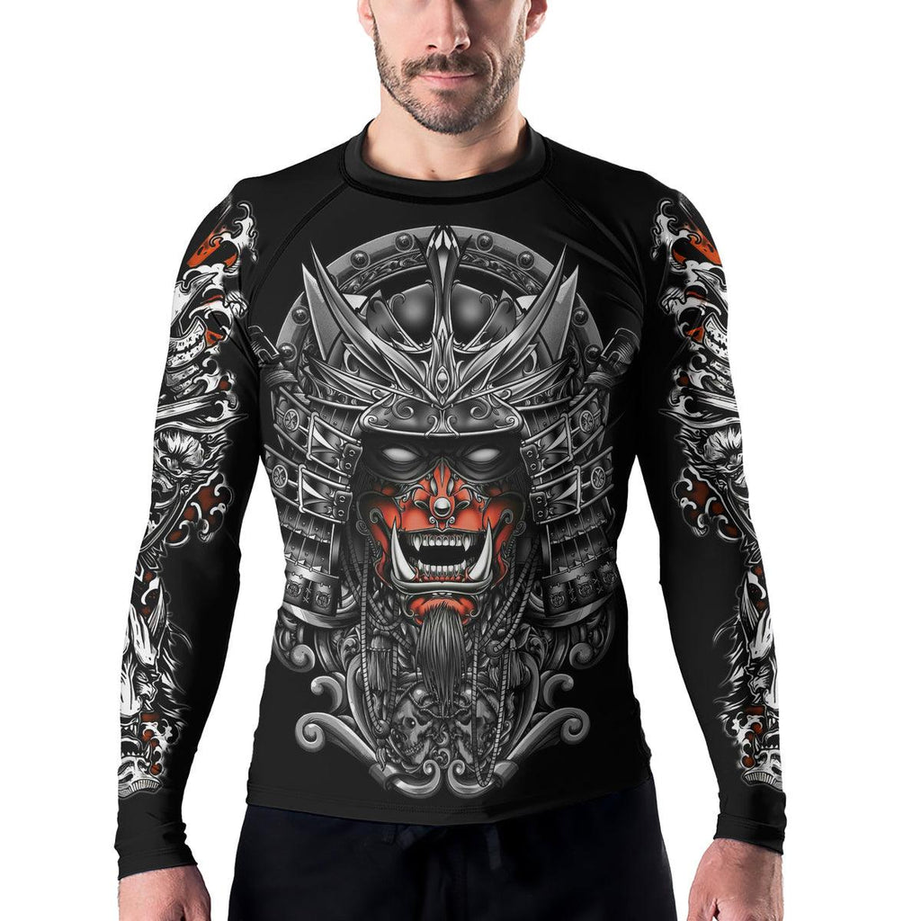 Rashninja Ghost Samurai Men's Long Sleeve Rash Guard