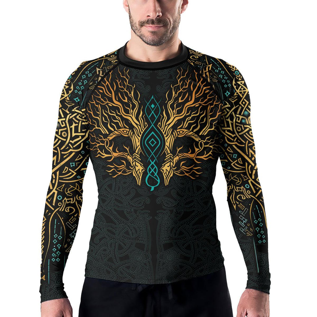 Rashninja Yggdrasil's Embrace Men's Long Sleeve Rash Guard
