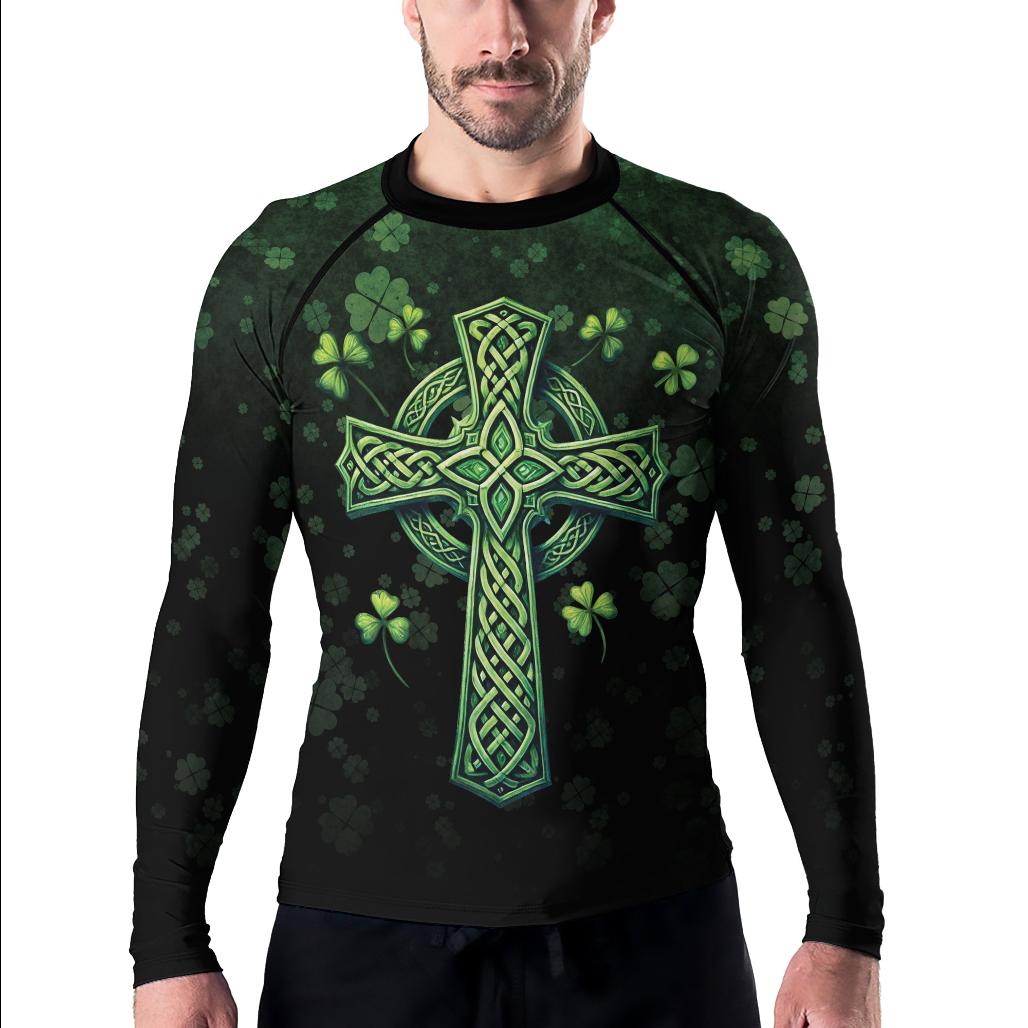 Rashninja Irish Patrick Men's Long Sleeve Rash Guard