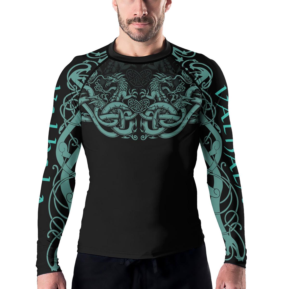 Rashninja Nordic Dragon Guardian Men's Long Sleeve Rash Guard