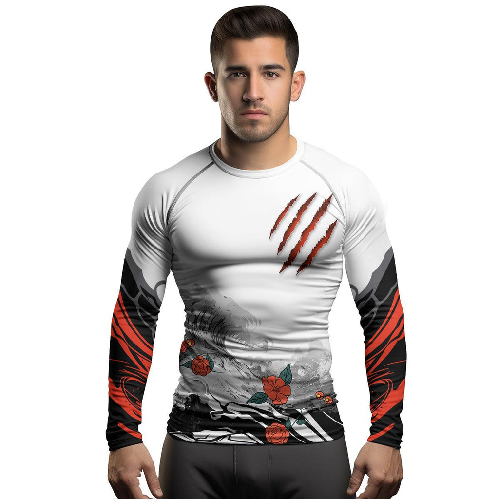 Rashninja Wild Tiger Men's Long Sleeve Rash Guard