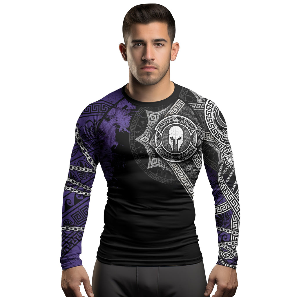 Rashninja Spartan Legacy Ranked Men's Long Sleeve Rash Guard
