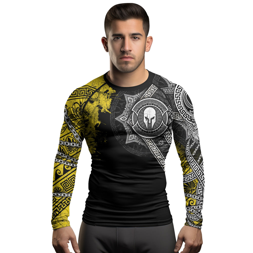 Rashninja Spartan Legacy Ranked Men's Long Sleeve Rash Guard