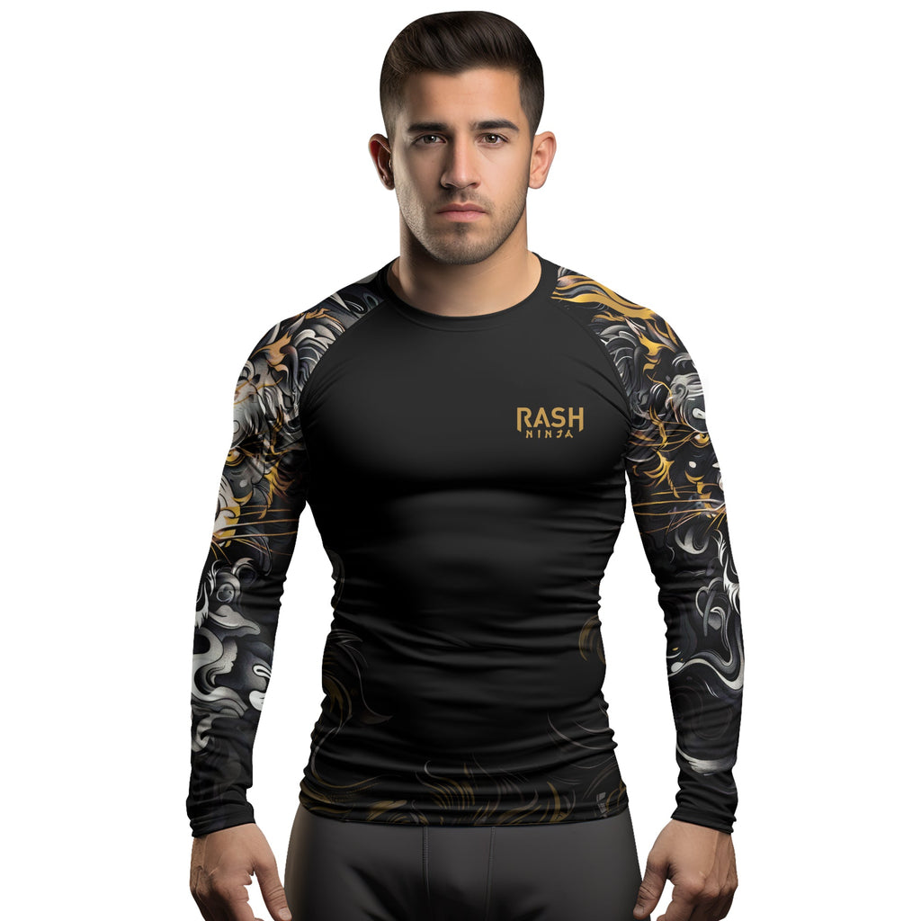 Rashninja Luminous Lion Men's Long Sleeve Rash Guard