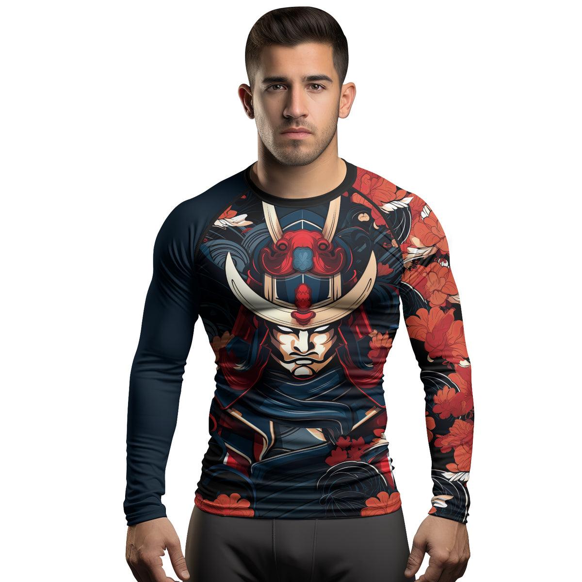 Rashninja Blade of Honor Samurai Men's Long Sleeve Rash Guard