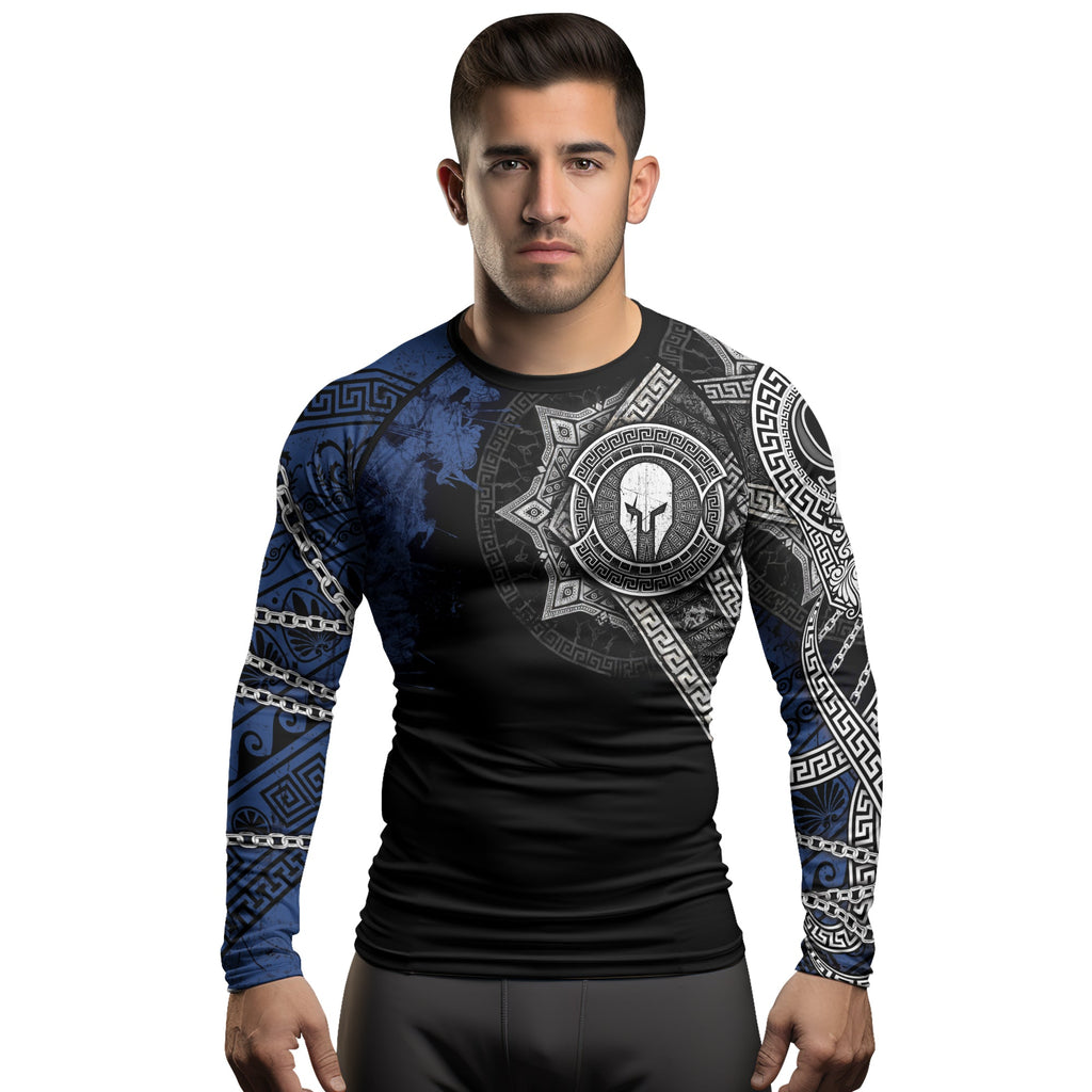 Rashninja Spartan Legacy Ranked Men's Long Sleeve Rash Guard