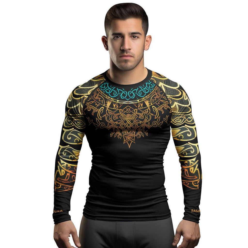 Rashninja Roots of Wisdom Men's Long Sleeve Rash Guard