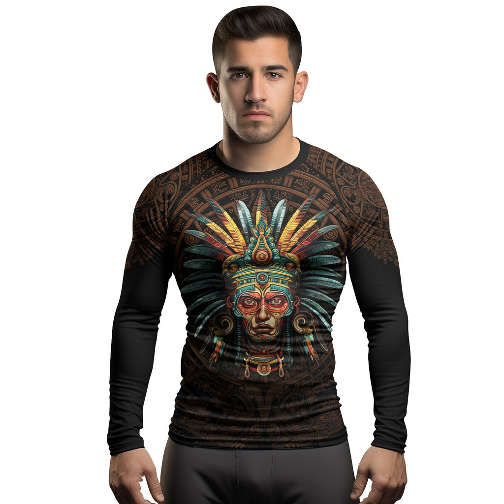 Rashninja Aztec Headman Men's Long Sleeve Rash Guard